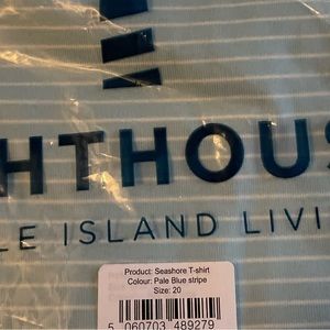 Lighthouse UK Striped T-shirt size UK20